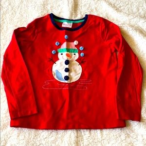 Hanna Andersson snowman top size 8